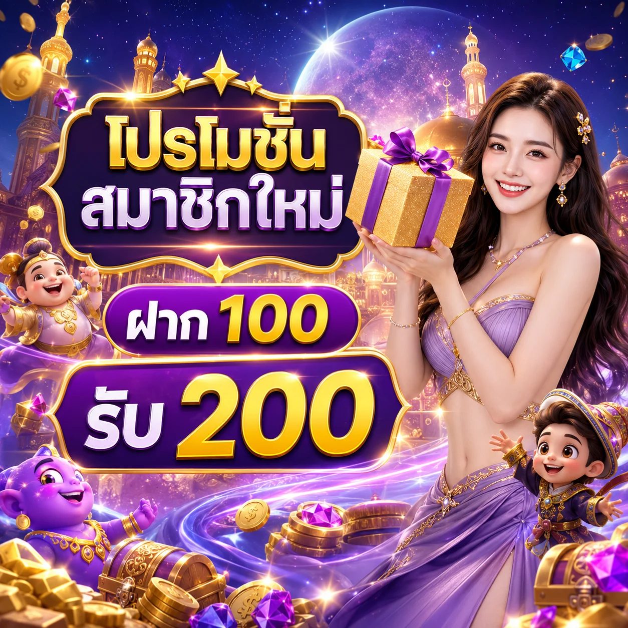 โปรโมชั่นสมาชิกใหม่ KT69 ฝาก 100 รับ 200