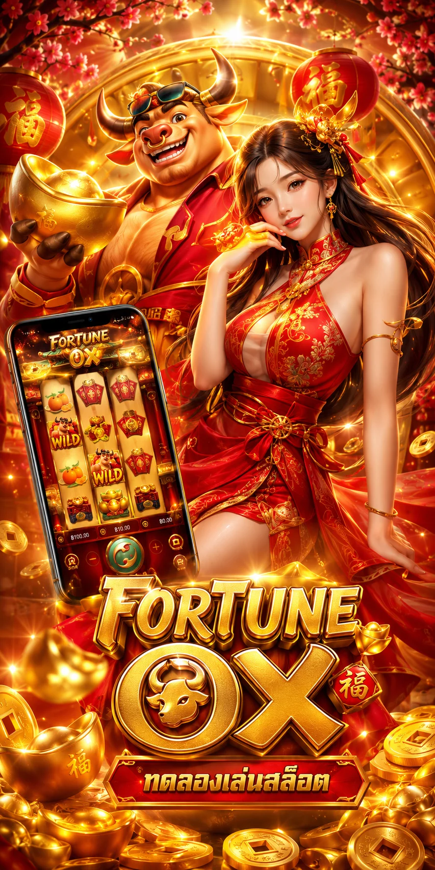 ทดลองเล่นสล็อต PG Fortune Ox ที่ KT69